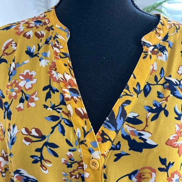 Torrid Floral High Low Tunic Top Cottagecore Boho Indie Sz 1 - Picture 3 of 7